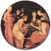 Jacopo Pontormo, Geburt Johannes des Taufers, Tondo